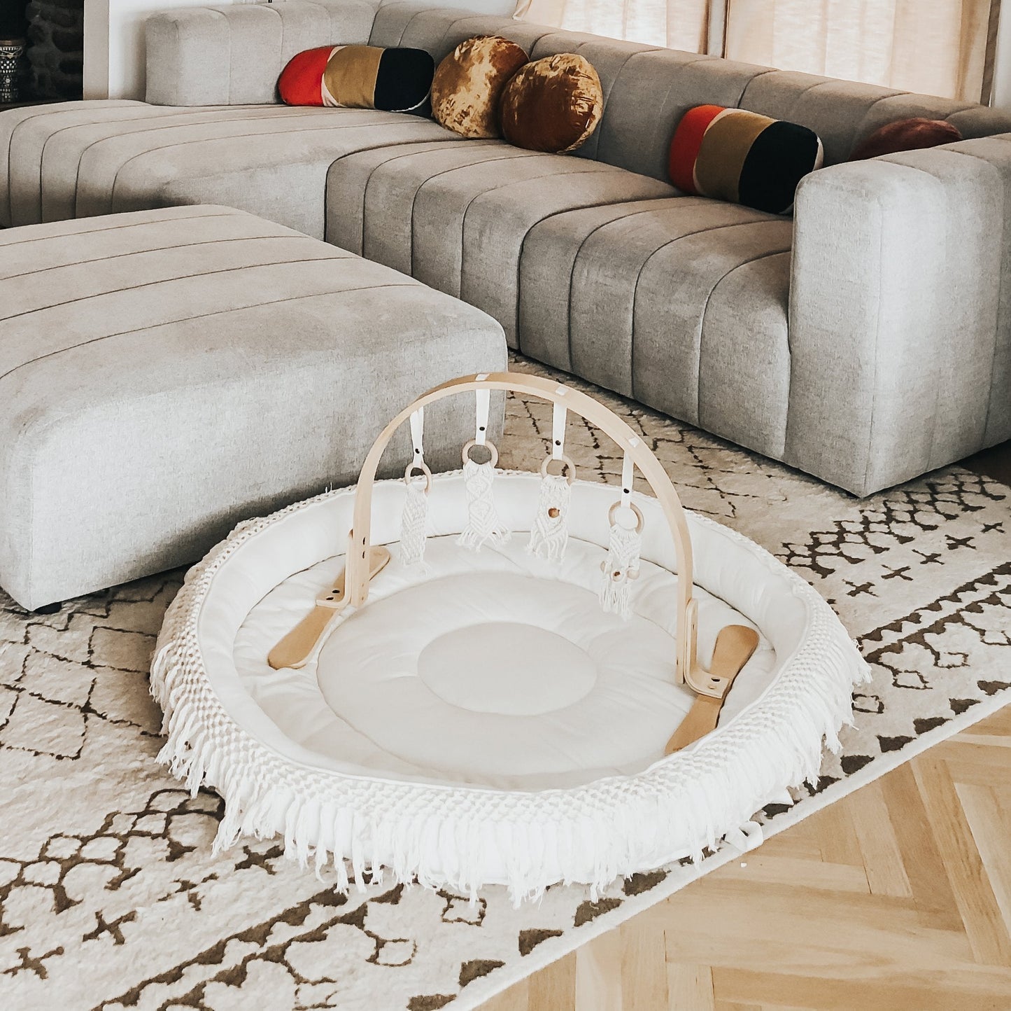 Macrame Round Play Mat