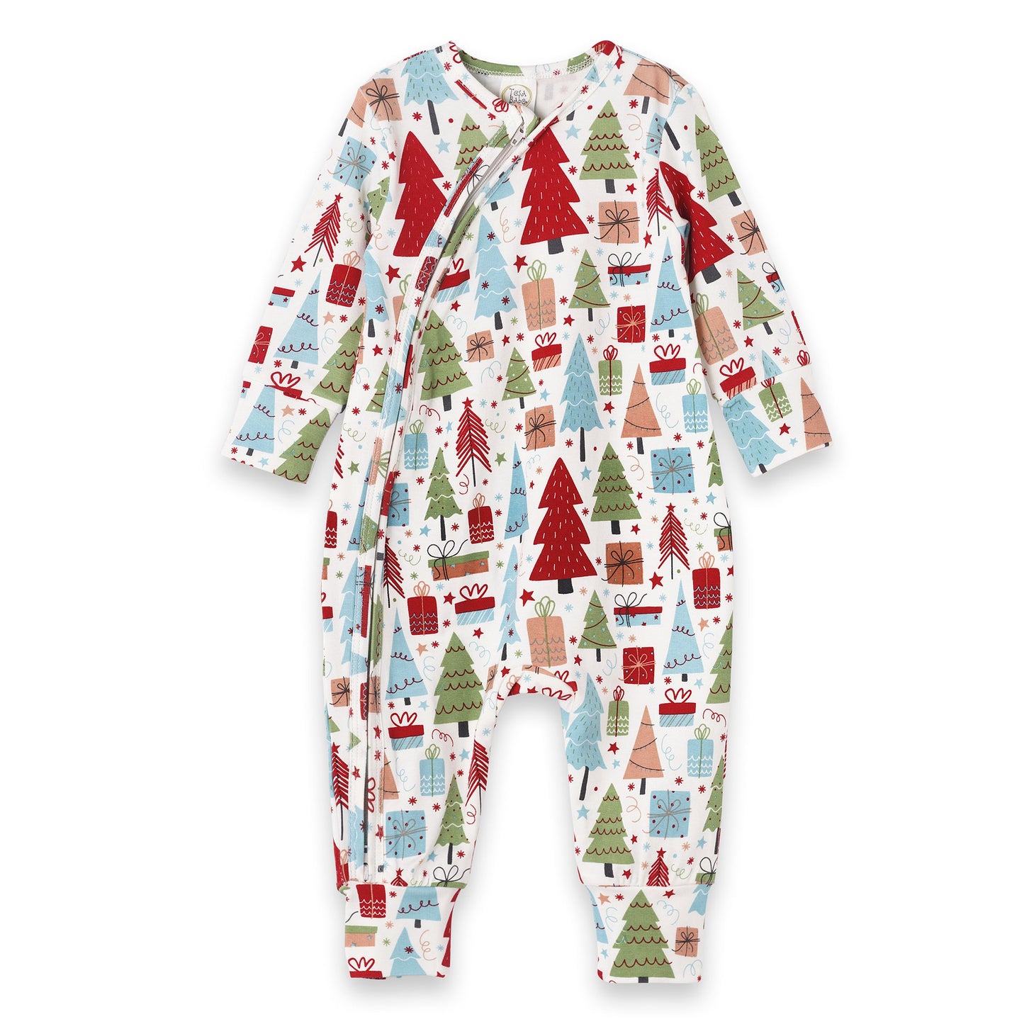 Christmas Merry Baby Bamboo Zipper Romper - Family Matching