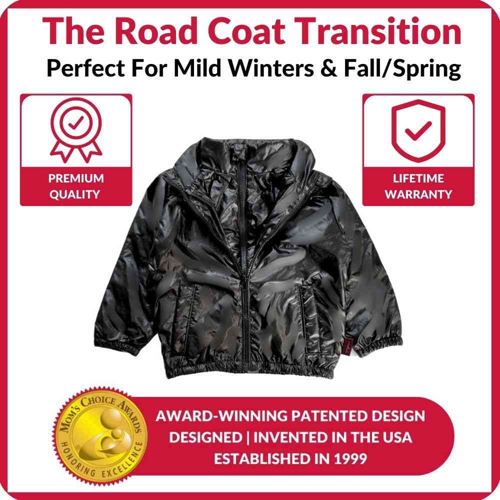 Car Seat Coat | The Road Coat Transition - Black