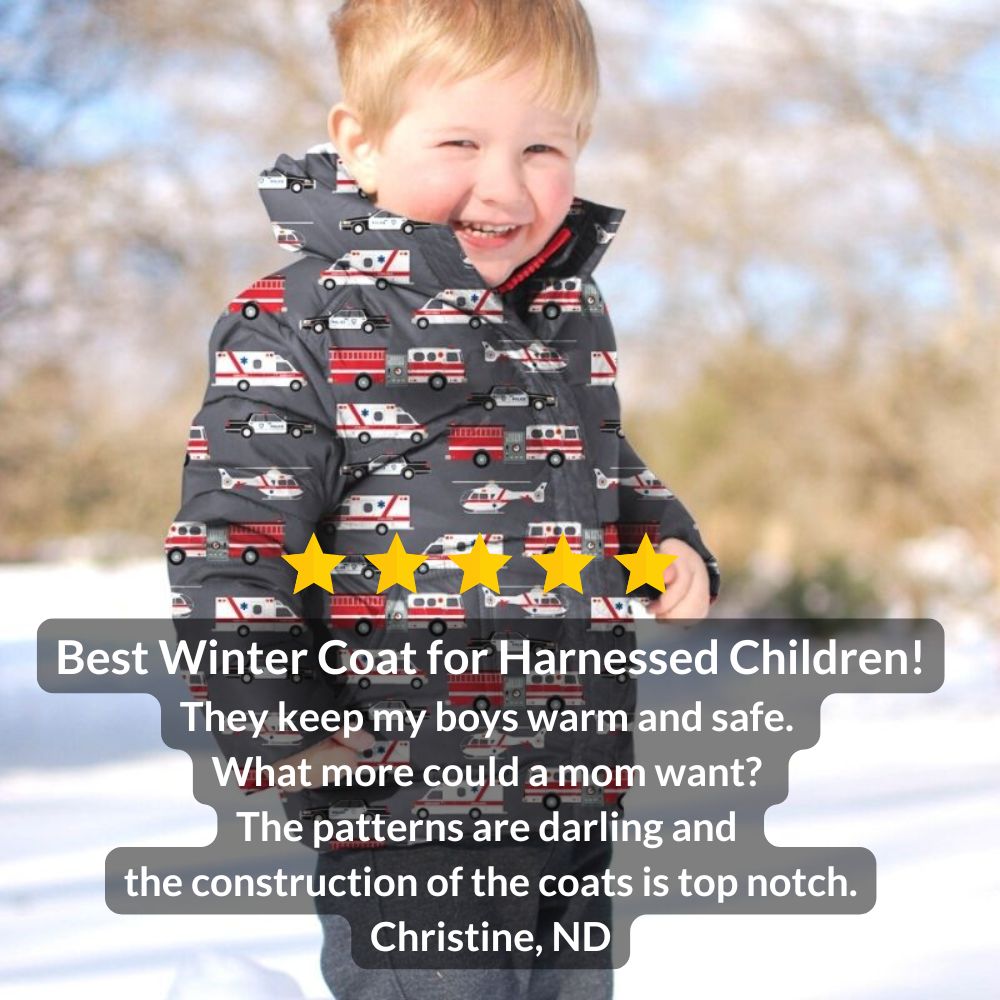 Car Seat Coat | The Road Coat Down - Rescue Print