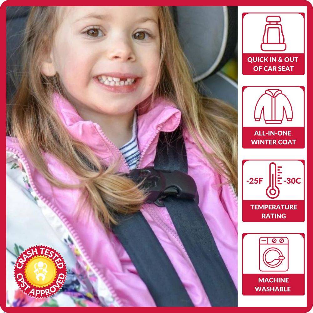 Car Seat Coat | The Road Coat Down - Floral Print