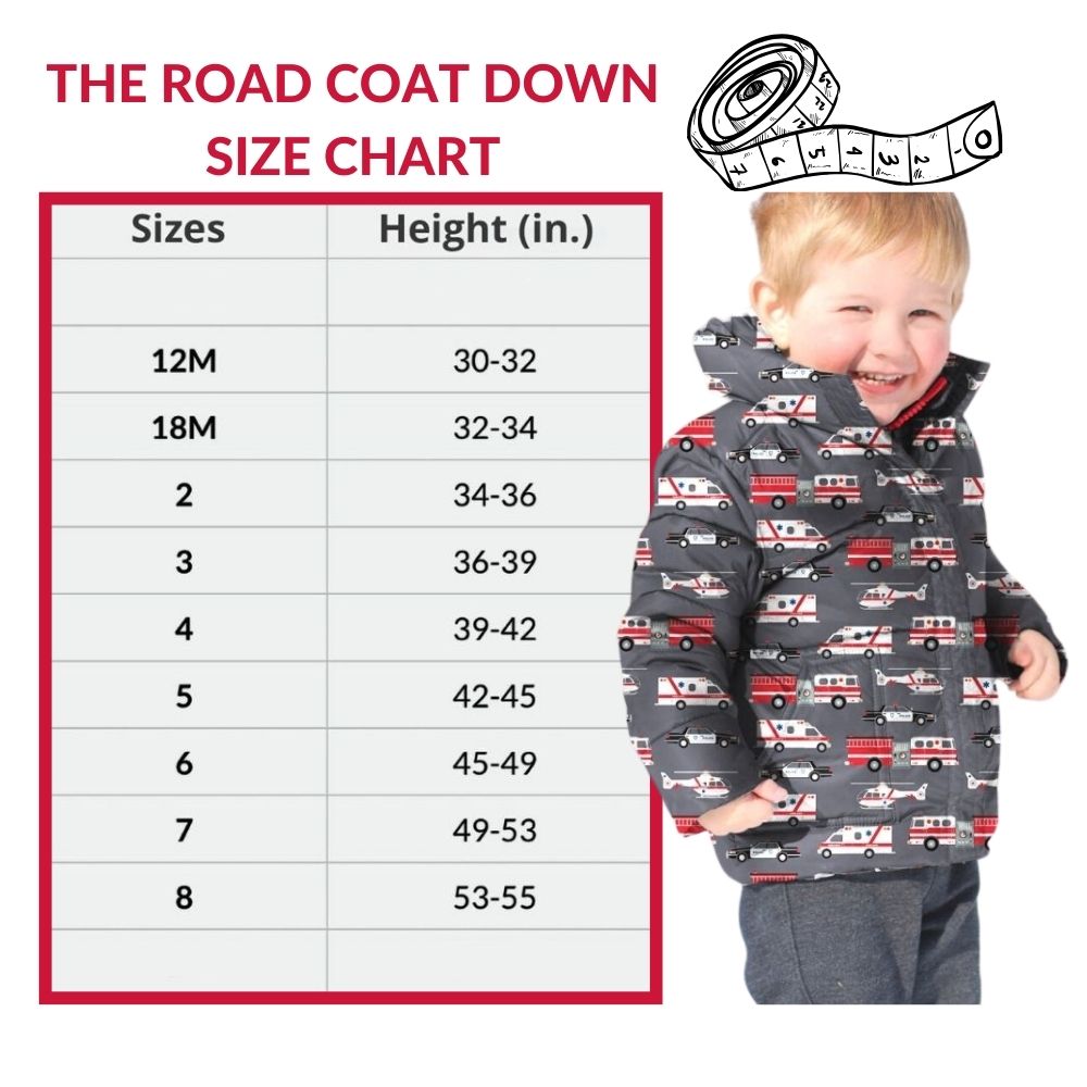 Car Seat Coat | The Road Coat Down - Rescue Print