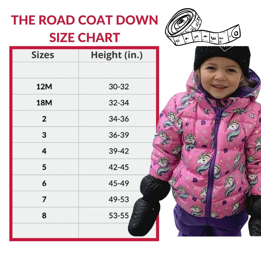 Car Seat Coat | The Road Coat Down - Unicorn Print