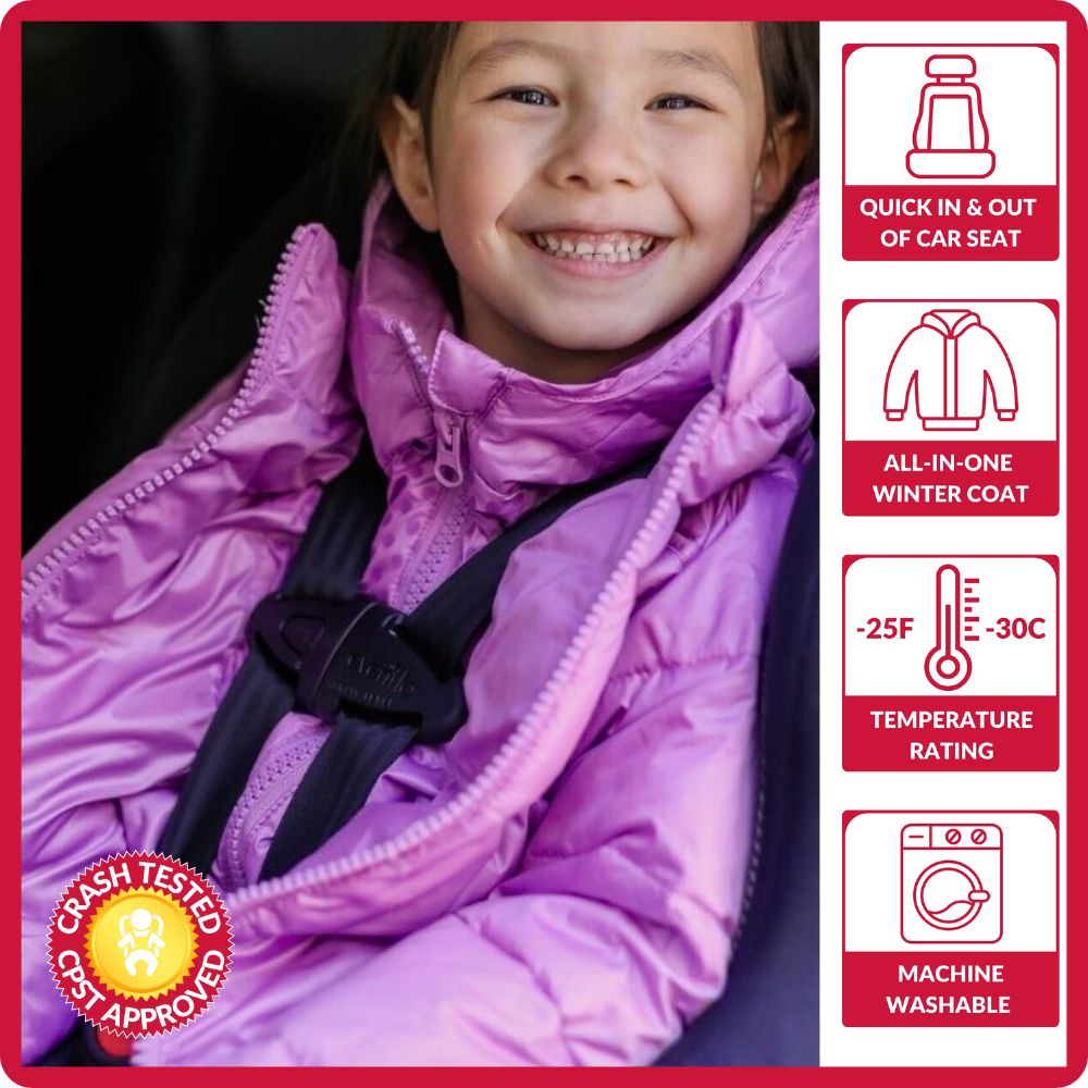 Car Seat Coat | The Road Coat Down - Lilac