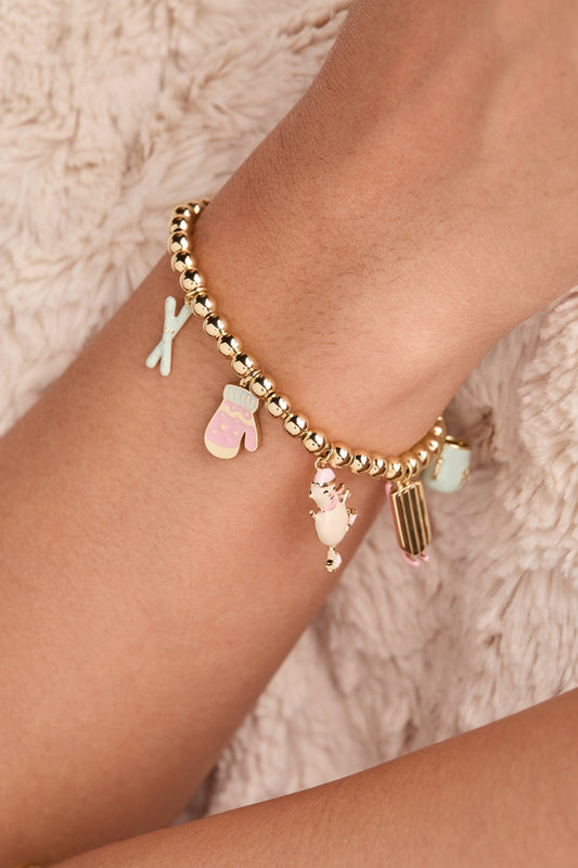 Winter Wonderland Multi Charm Bolo Bracelet