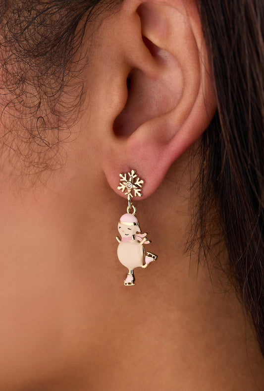 Winter Wonderland Snowman Drop Earrings