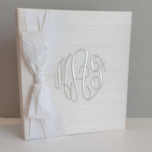 Baby Memory Book - Ballerina Silk (w/ SILK Bow)