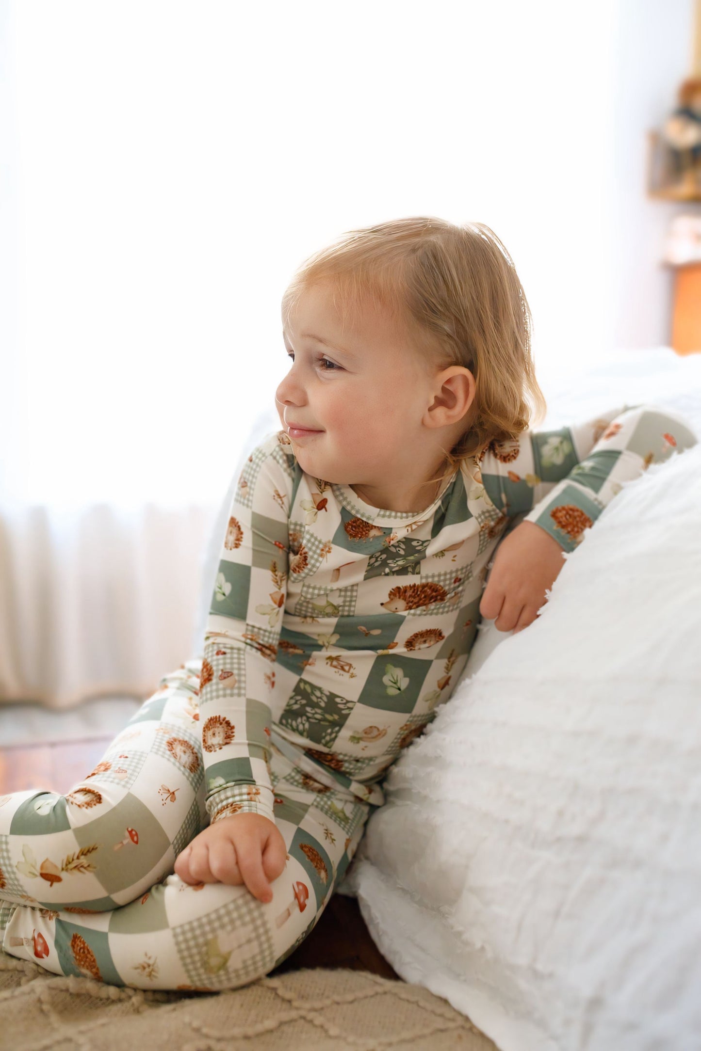 Harvest Hedgehogs 2pc Bamboo Pajamas
