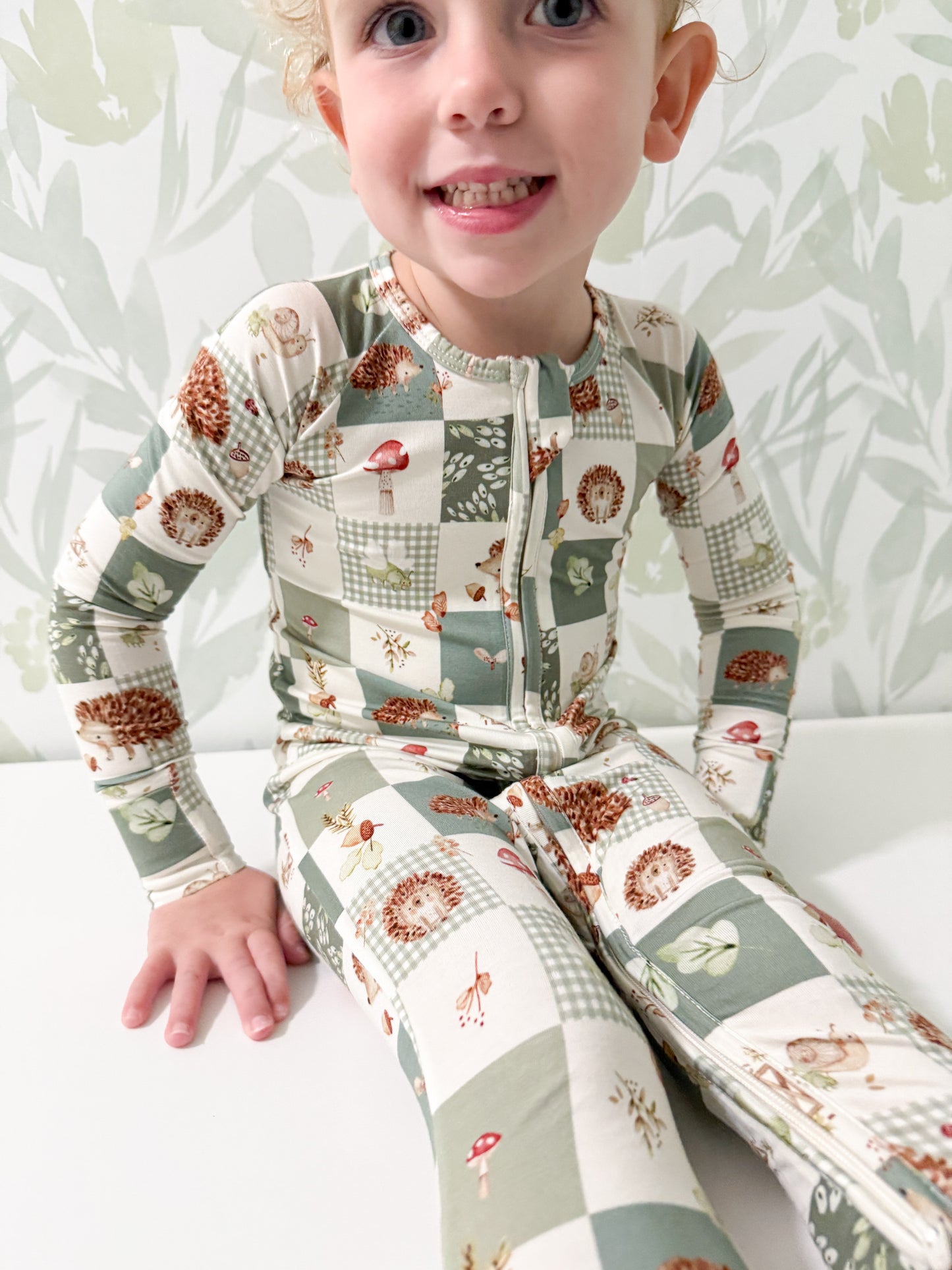 Harvest Hedgehogs Bamboo Zippy Pajamas