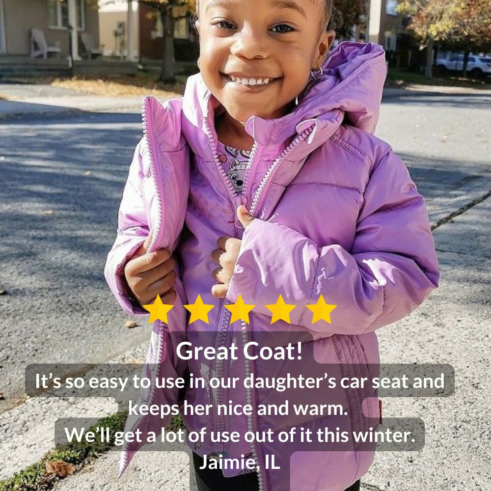 Car Seat Coat | The Road Coat Down - Lilac