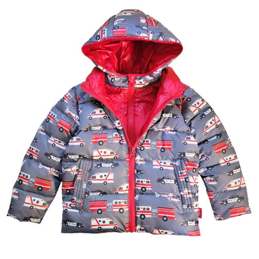 Car Seat Coat | The Road Coat Down - Rescue Print