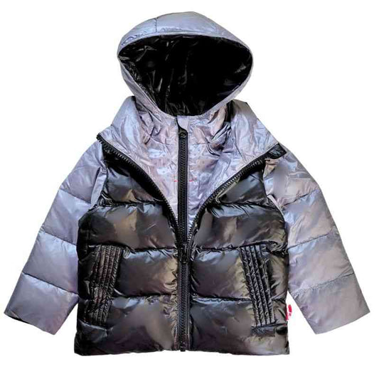 Car Seat Coat | The Road Coat Down - Platinum/Black