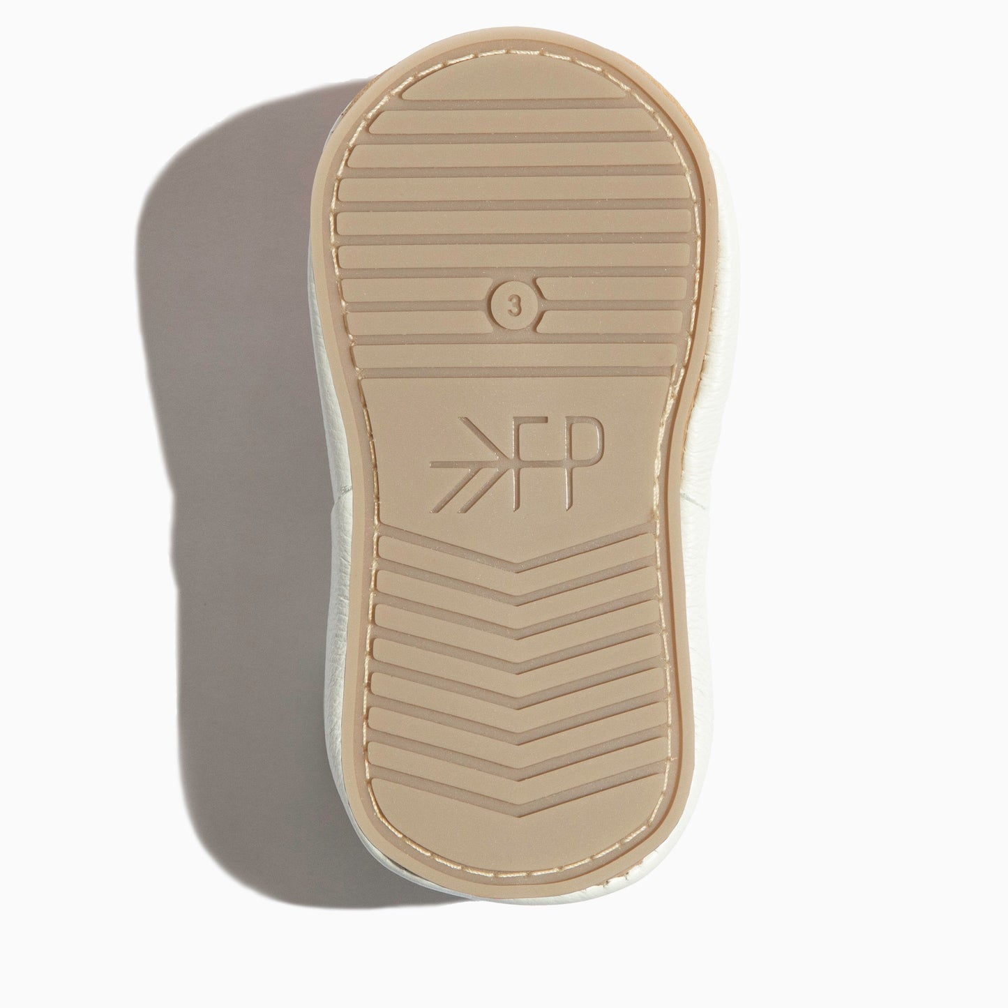 Toasted Bright White T-Bar Baby Shoe