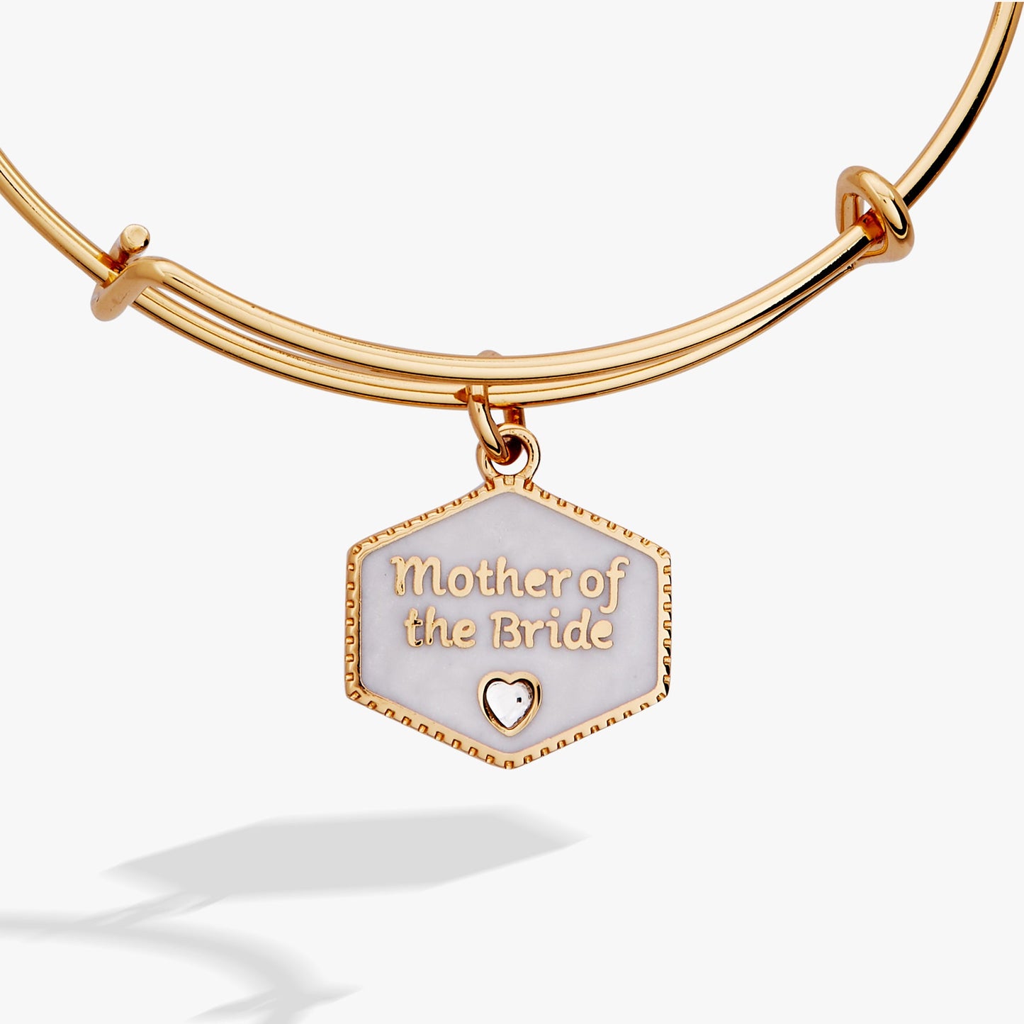 Mother of the Bride Mother of Pearl Charm Bangle