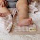 Checkered Knit Baby Blanket