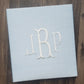 Baby Memory Book - Blue Silk (w/o Bow)