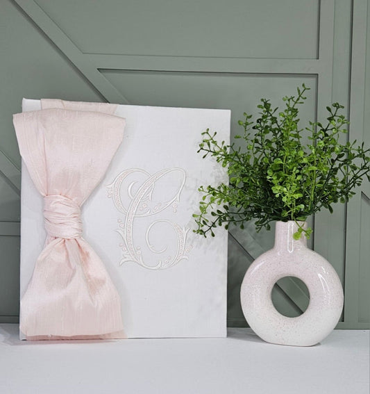 Baby Memory Book with Custom Bow or Knot