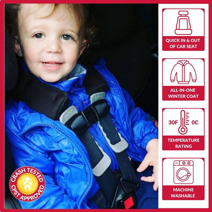 Car Seat Coat | The Road Coat Transition - Royal Blue
