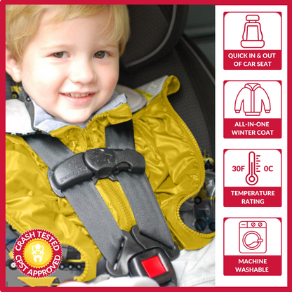 Car Seat Coat | The Road Coat Transition - Construction Print