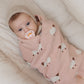 Whimsy Collection - Luxury 100% Cotton Knit Swaddle Baby Blanket