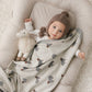 Sheep Knit Receiving Baby Blanket
