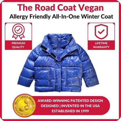 Car Seat Coat | The Road Coat Vegan - Royal Blue