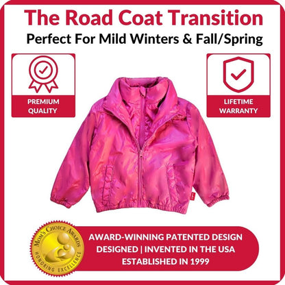 Car Seat Coat | The Road Coat Transition - Fuchsia