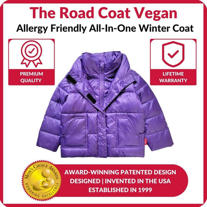 Car Seat Coat | The Road Coat Vegan - Purple