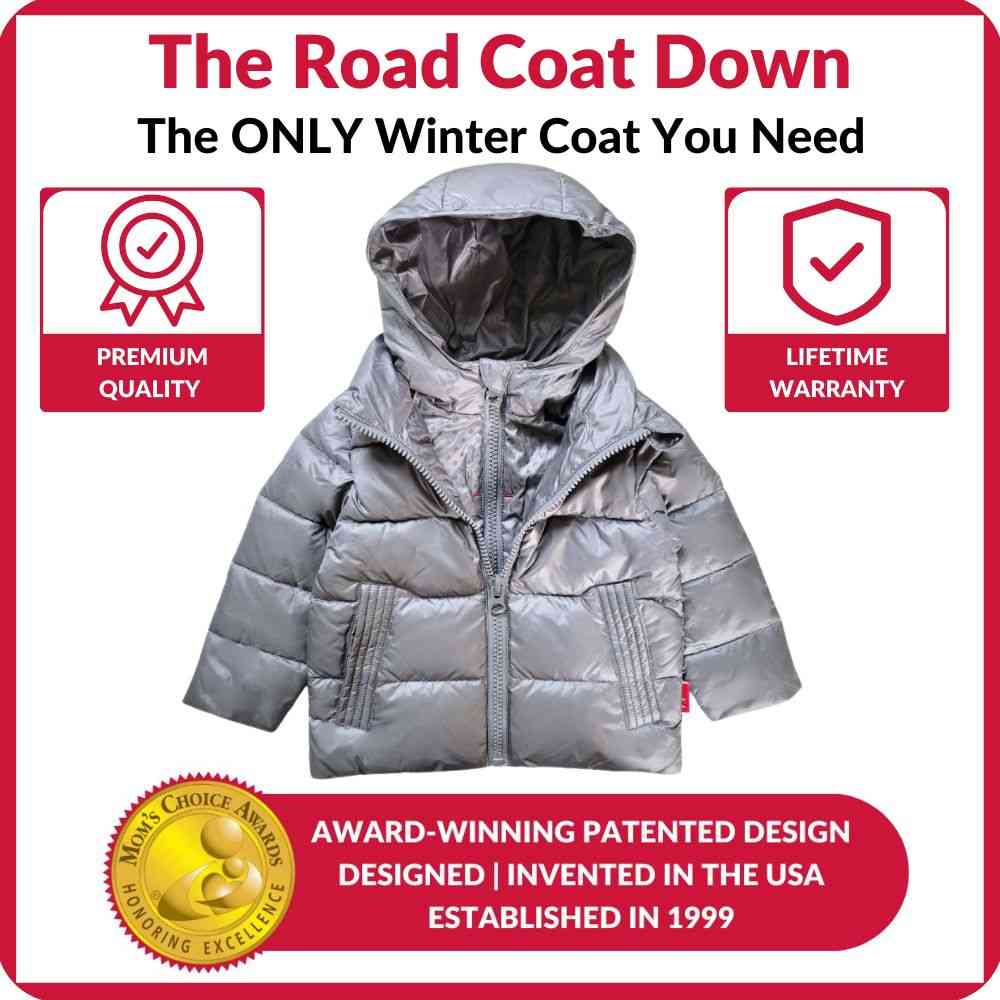 Car Seat Coat | The Road Coat Down - Platinum