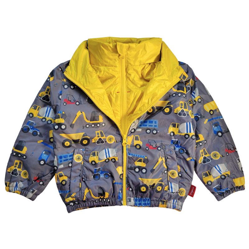 Car Seat Coat | The Road Coat Transition - Construction Print
