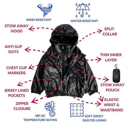 Car Seat Coat | The Road Coat Transition - Black