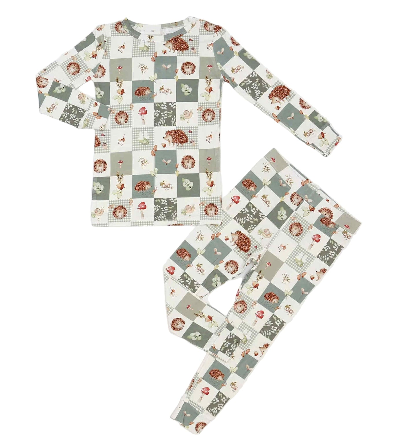 Harvest Hedgehogs 2pc Bamboo Pajamas