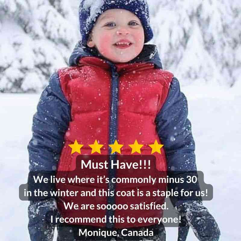 Car Seat Coat | The Road Coat Down - Navy/Red