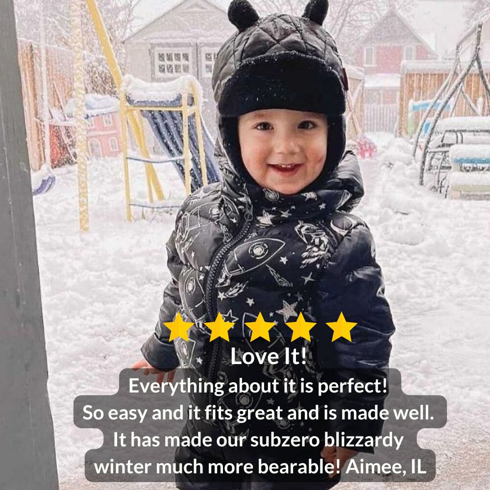 Car Seat Coat | The Road Coat Down - Rocketship Print