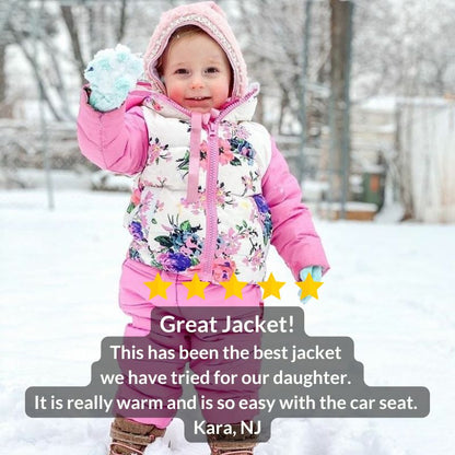 Car Seat Coat | The Road Coat Down - Floral Print