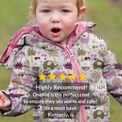 Car Seat Coat | The Road Coat Down - Safari Print