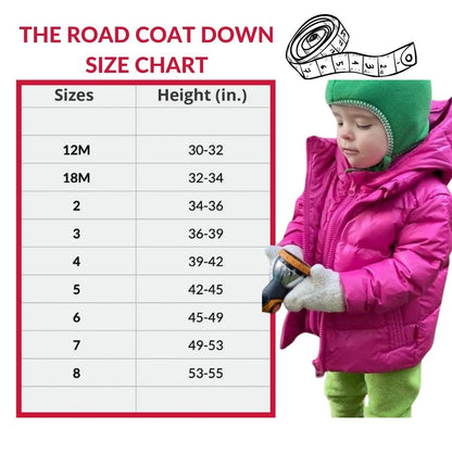 Car Seat Coat | The Road Coat Down - Fuchsia