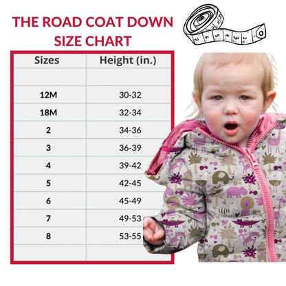 Car Seat Coat | The Road Coat Down - Safari Print