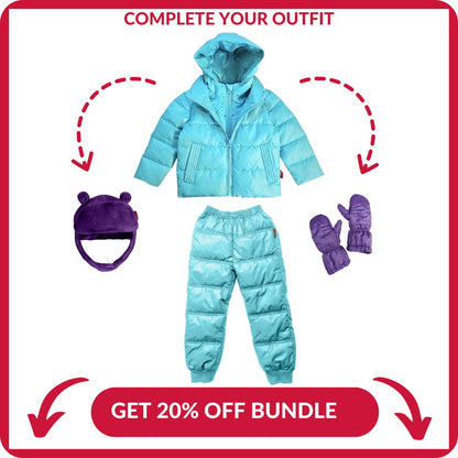 Car Seat Coat | The Road Coat Down - Aqua