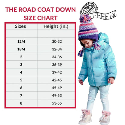 Car Seat Coat | The Road Coat Down - Aqua