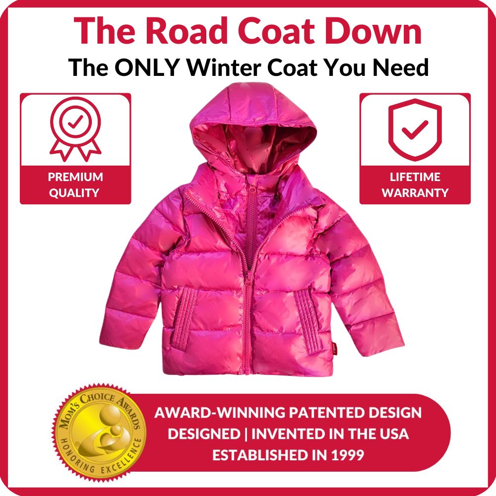 Car Seat Coat | The Road Coat Down - Fuchsia