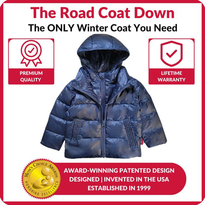Car Seat Coat | The Road Coat Down - Navy