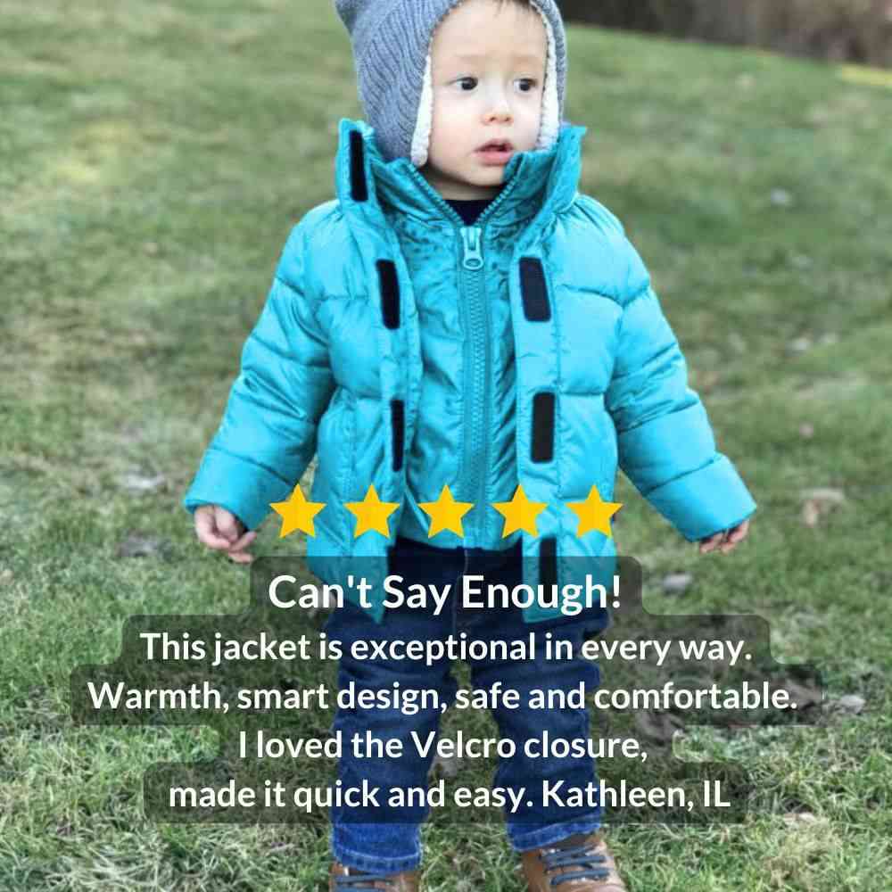 Car Seat Coat | The Road Coat Vegan - Aqua