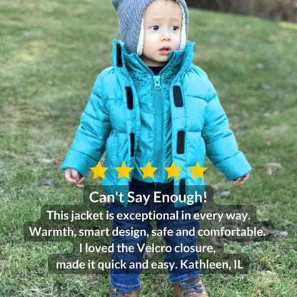 Car Seat Coat | The Road Coat Vegan - Aqua