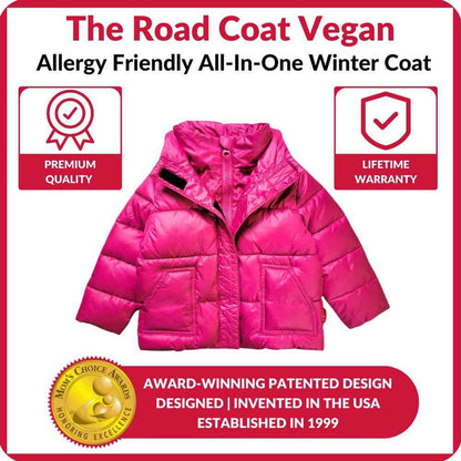 Car Seat Coat | The Road Coat Vegan - Fuchsia