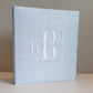 Baby Memory Book - Blue Silk (w/o Bow)