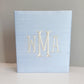 Baby Memory Book - Blue Silk (w/o Bow)