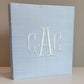 Baby Memory Book - Blue Silk (w/o Bow)