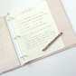 Baby Memory Book - Gray Linen (w/ SILK Bow)