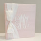 Baby Memory Book - Pink Silk (w/ SILK Bow)
